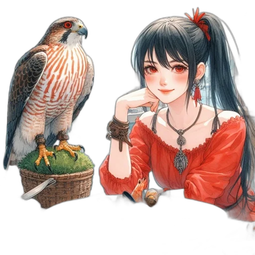 jewelry, fantasy art, concept art, watercolor transparent PNG cut-out