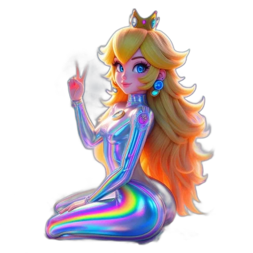 dress, crown, fantasy art, pixel art transparent PNG cut-out