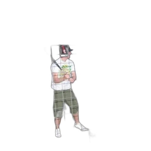 weapon, robot, creature, staff transparent PNG cut-out