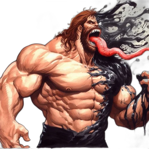 hair, creature, animal, comic book art transparent PNG cut-out