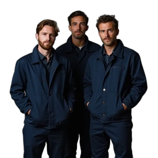 jacket, staff, face, men transparent PNG cut-out
