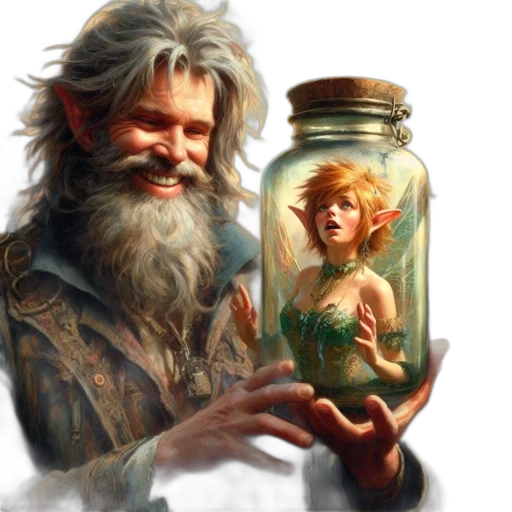 bottle, dress, fantasy art, concept art transparent PNG cut-out