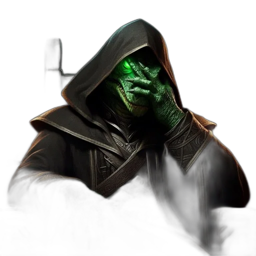 mask, staff, face, creature transparent PNG cut-out