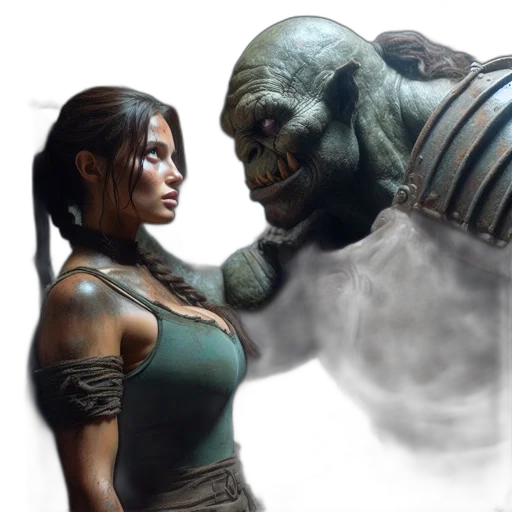 concept art, fantasy art, photorealistic, comic book art transparent PNG cut-out