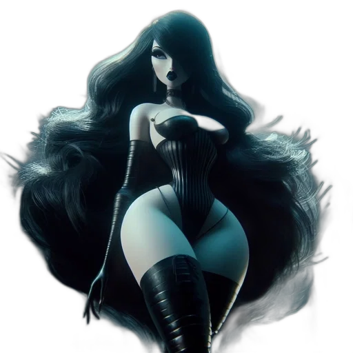 dress, concept art, comic book art, fantasy art transparent PNG cut-out