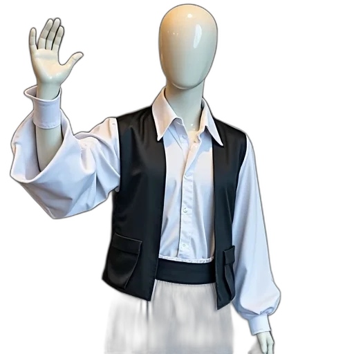 staff, jacket, robot, dress transparent PNG cut-out