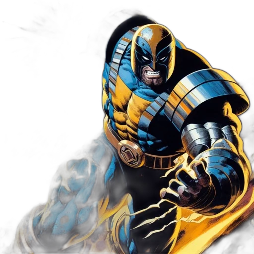 comic book art, concept art, fantasy art, photorealistic transparent PNG cut-out