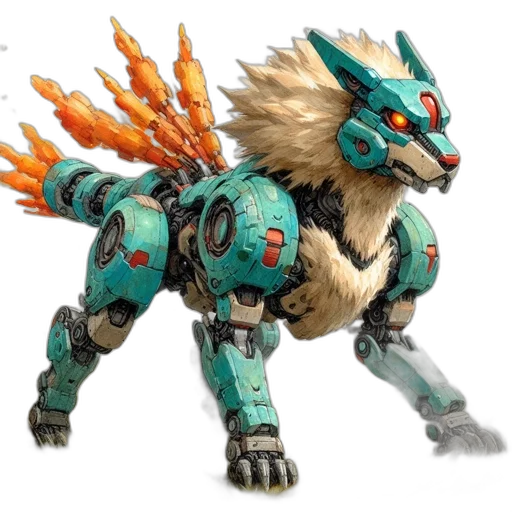 dragon, creature, animal, robot transparent PNG cut-out