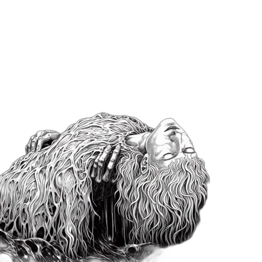 hair, animal, creature, mask transparent PNG cut-out