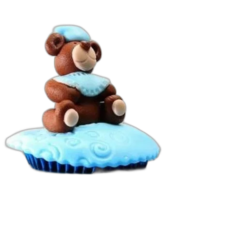 food, 3d render, blue, teddy transparent PNG cut-out