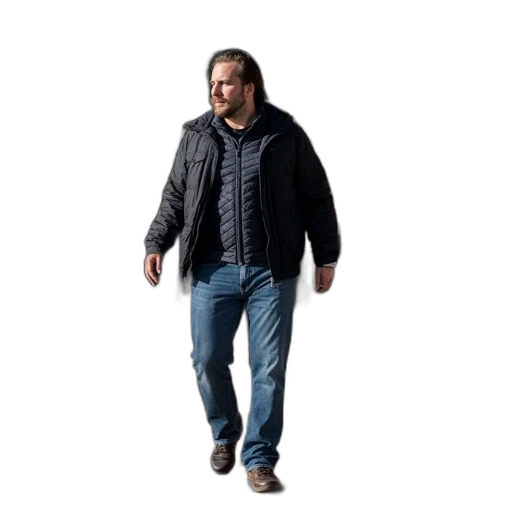 jacket, creature, staff, animal transparent PNG cut-out