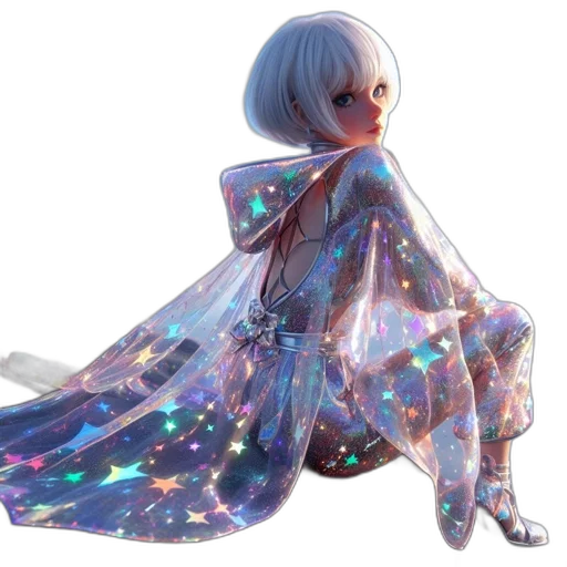 dress, jacket, robot, creature transparent PNG cut-out
