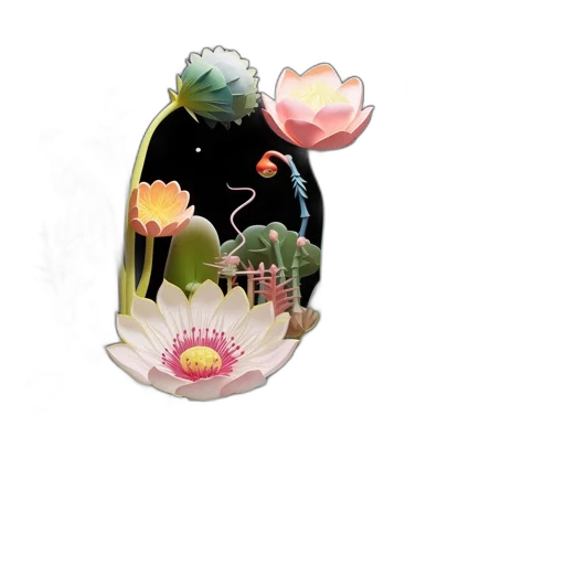 flower, bottle, crown, jewelry transparent PNG cut-out