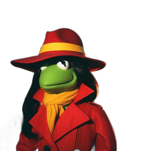 hat, jacket, staff, animal transparent PNG cut-out