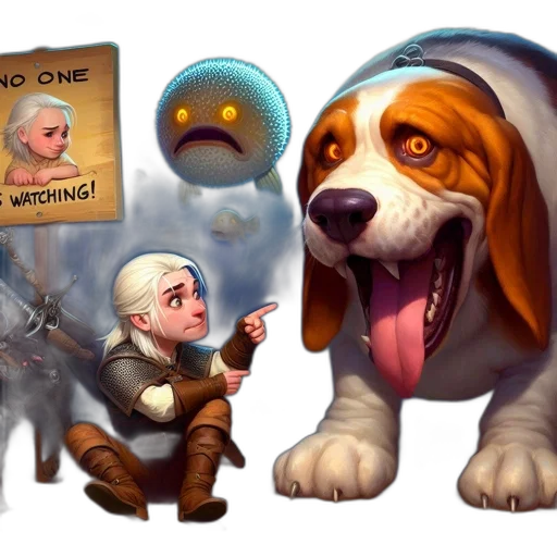 concept art, fantasy art, comic book art, 3d render transparent PNG cut-out