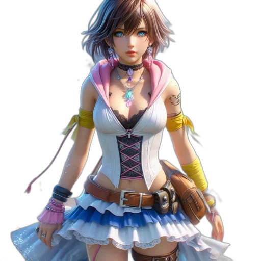dress, weapon, staff, concept art transparent PNG cut-out