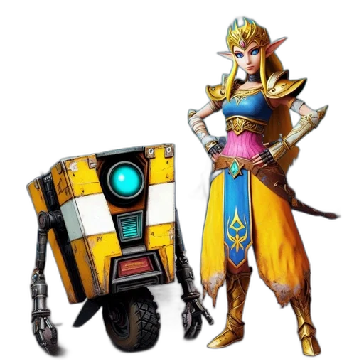 robot, weapon, staff, sword transparent PNG cut-out