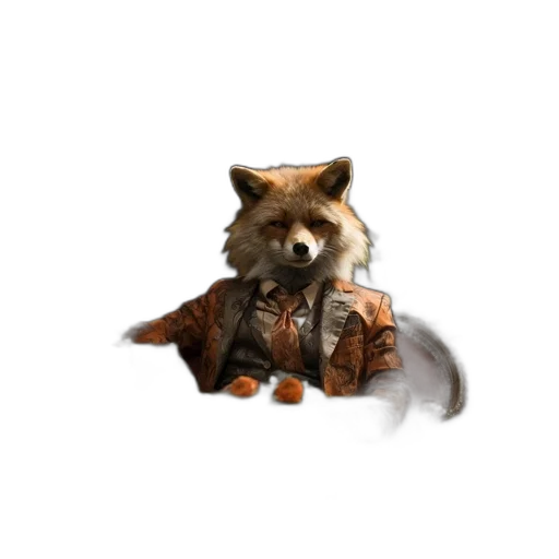 animal, creature, staff, jacket transparent PNG cut-out