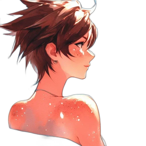 crown, staff, anime, watercolor transparent PNG cut-out