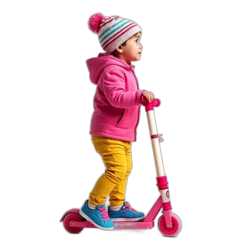 staff, 3d render, child, colorful transparent PNG cut-out