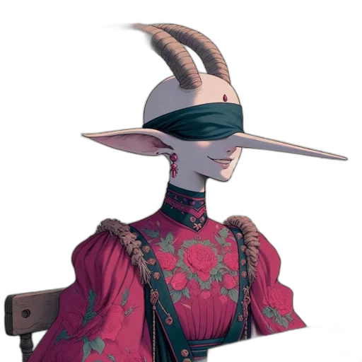 hat, mask, staff, dragon transparent PNG cut-out