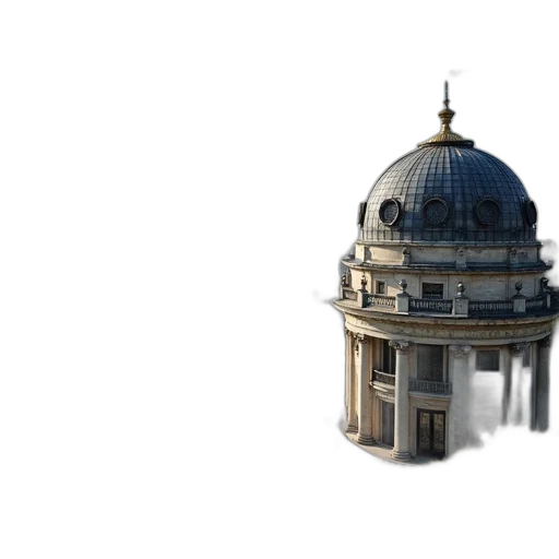 building, crown, hat, staff transparent PNG cut-out