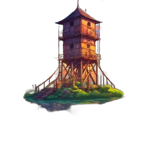 building, weapon, staff, dress transparent PNG cut-out