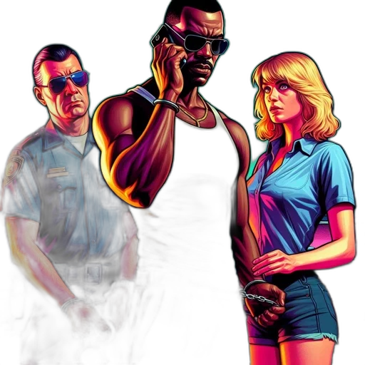 comic book art, concept art, cartoon, vaporwave transparent PNG cut-out