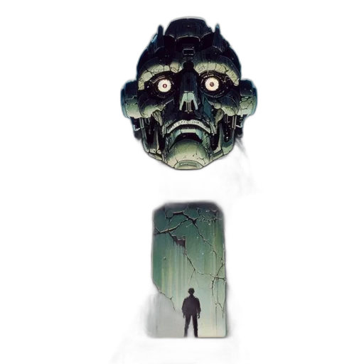 mask, creature, face, robot transparent PNG cut-out