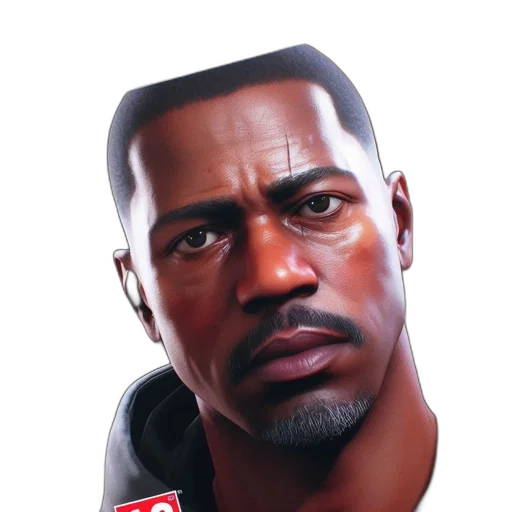 face, jacket, weapon, hat transparent PNG cut-out