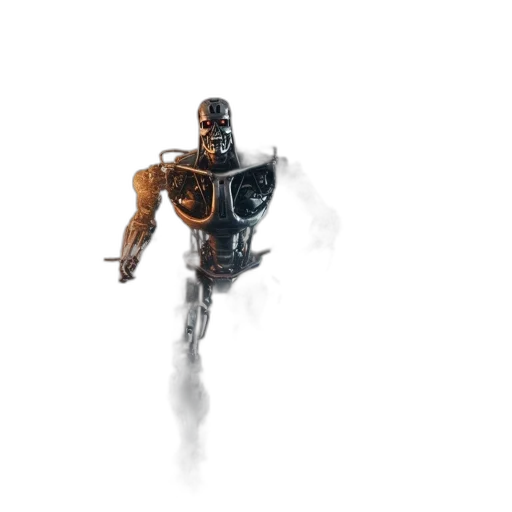 robot, weapon, sword, creature transparent PNG cut-out