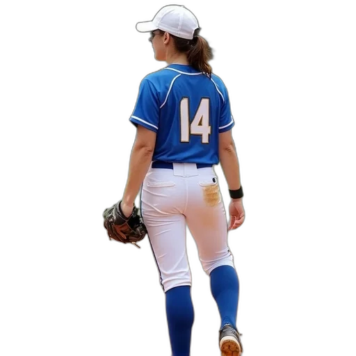staff, female, baseball, player transparent PNG cut-out