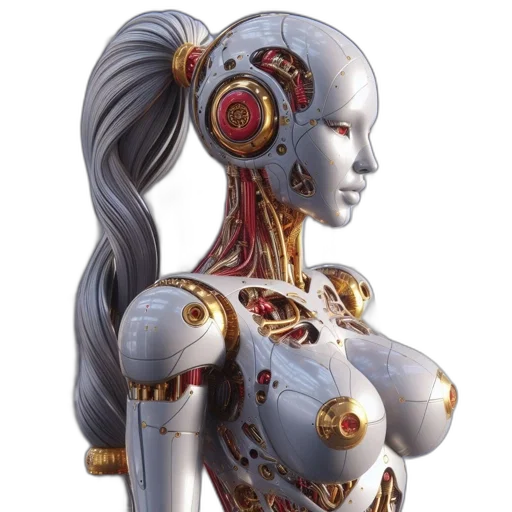 robot, jewelry, concept art, fantasy art transparent PNG cut-out