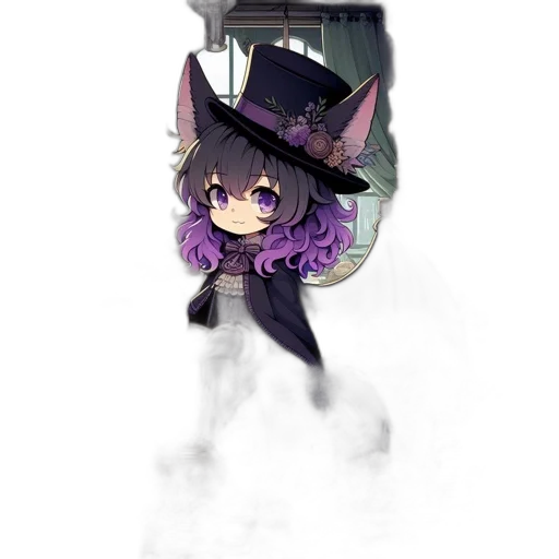 hat, staff, creature, mask transparent PNG cut-out