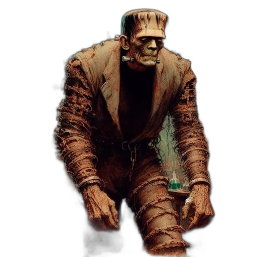 creature, robot, staff, face transparent PNG cut-out