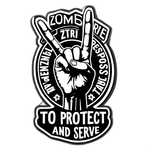 staff, black, white, sticker transparent PNG cut-out