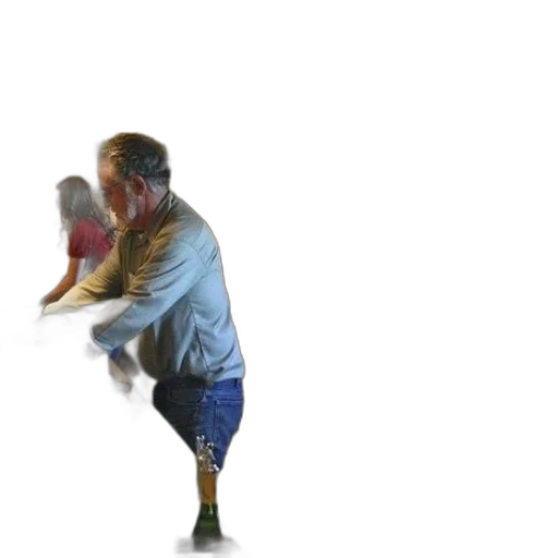 3d render, concept art, outer space, man transparent PNG cut-out