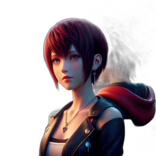 jacket, face, staff, concept art transparent PNG cut-out