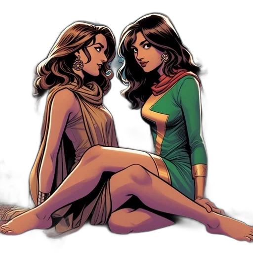 comic book art, concept art, cartoon, fantasy art transparent PNG cut-out