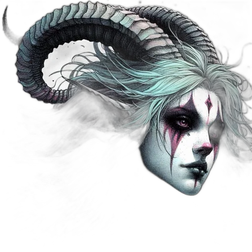 mask, creature, dragon, hair transparent PNG cut-out