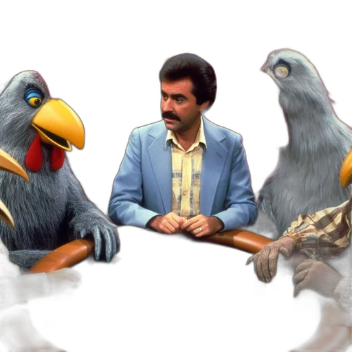 animal, jacket, concept art, vaporwave transparent PNG cut-out