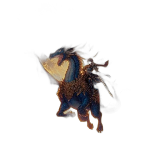 dragon, creature, animal, hair transparent PNG cut-out