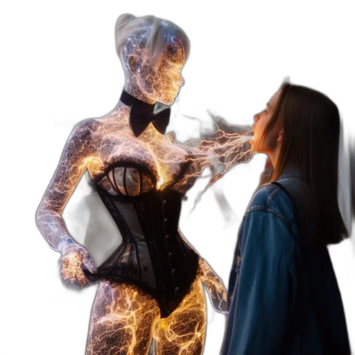 dress, mask, creature, jacket transparent PNG cut-out