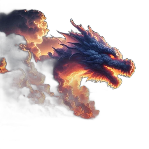 dragon, sword, weapon, fantasy art transparent PNG cut-out