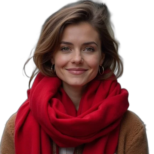 face, jacket, staff, jewelry transparent PNG cut-out