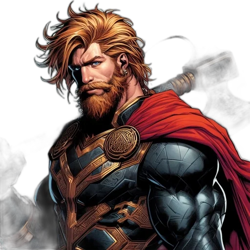 comic book art, concept art, fantasy art, warrior transparent PNG cut-out