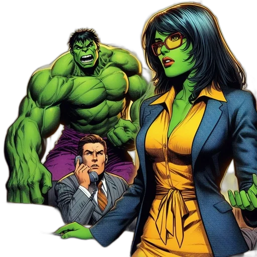 comic book art, concept art, green, scene transparent PNG cut-out