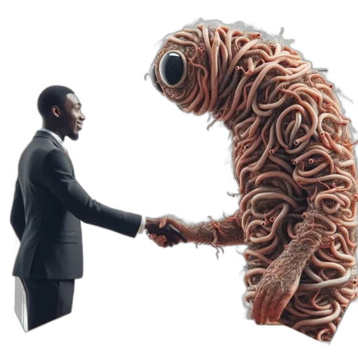 robot, creature, staff, animal transparent PNG cut-out