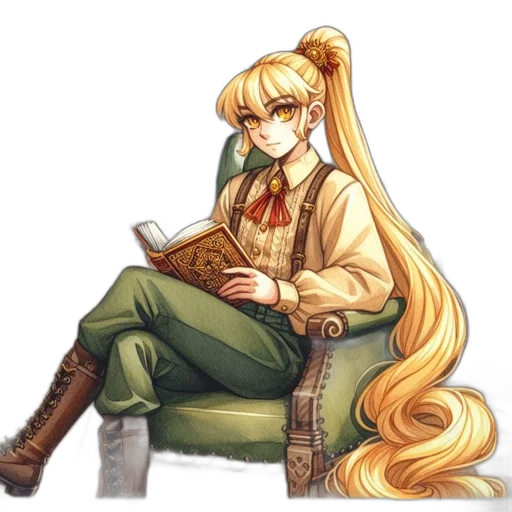 staff, dragon, furniture, hair transparent PNG cut-out
