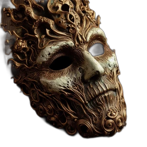 mask, face, crown, creature transparent PNG cut-out